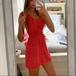 Forever 21 orange/red/coral mini sundress